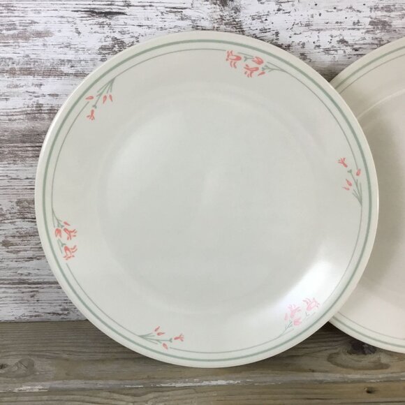 Corelle Summer Blossom Beige 10 1/4" Dinner Plates Set Of 3 - Picture 3 of 7